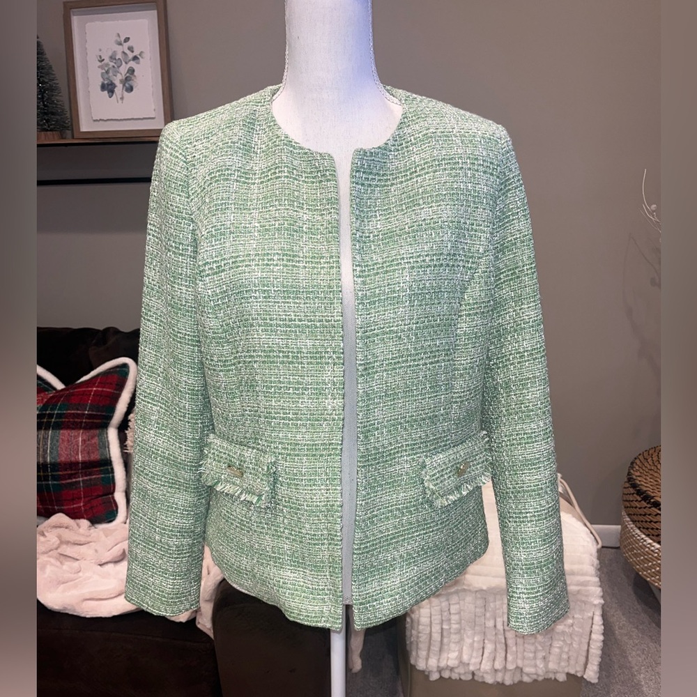 Anne Klein Boucle Blazer Sz Med
